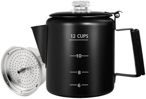 No Coating 12 Cup Percolator Coffee Pot 304 Stainless Steel