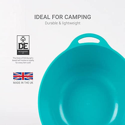 Lifeventure Ellipse Plastic 4-Piece Tableware Set: Knife/Fork/Spoon, Plate, Bowl, Mug for Camping, Travel & Outdoor
