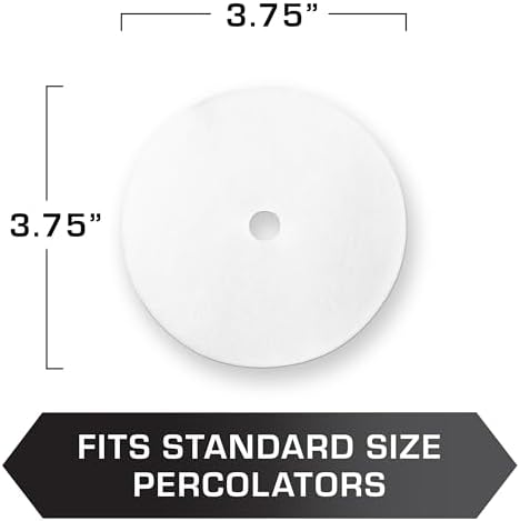 COLETTI Percolator Coffee Filters — Disc Coffee Filters For Percolators – For Bozeman, Butte, & Scoutmaster Camping Coffee Makers – Perfectly Tasteless, Mesh Filter [100 pack, Paper, 3.75”]