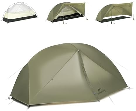 Naturehike Mongar Upgraded 1/2/3 Person Backpacking Tent,Waterproof Lightweight Camping Tent with Footprint