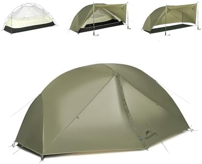 Naturehike Mongar Upgraded 1/2/3 Person Backpacking Tent,Waterproof Lightweight Camping Tent with Footprint