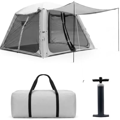 Abahub Inflatable Camping Tent with Hand Pump for 1/2/3/4/8 Person