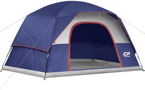 CAMPROS CP Tents for Camping 2/4/6 Person, Waterproof Windproof Dome Tent