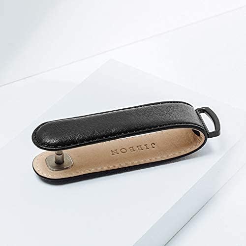 Jibbon Italian Premium Leather Key Organizer - Stylish Key Holder with Marine Grade 316 Stainless Steel, Compact EDC Keychain