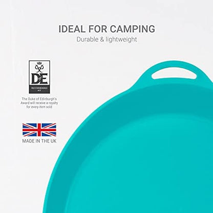 Lifeventure Ellipse Plastic 4-Piece Tableware Set: Knife/Fork/Spoon, Plate, Bowl, Mug for Camping, Travel & Outdoor