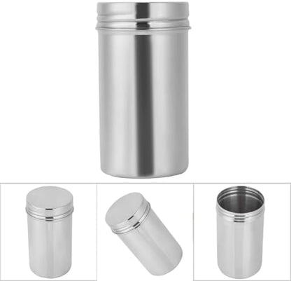 304 Stainless Steel Sealed Storage Jar, Portable Tea Coffee Beans Container for Travel, Outdoor, Camping (Large)
