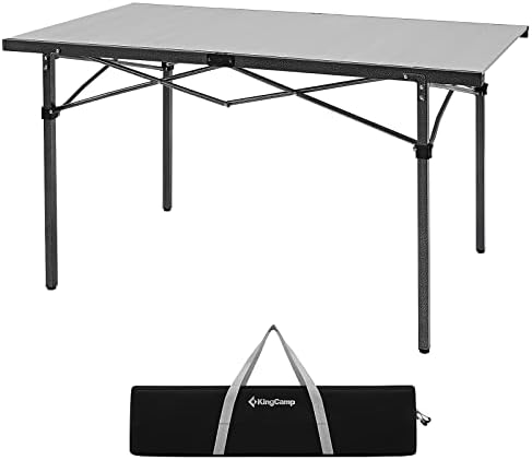 KingCamp Large 53.5" Folding Camping Table, 265 LBS Heavy Duty Table