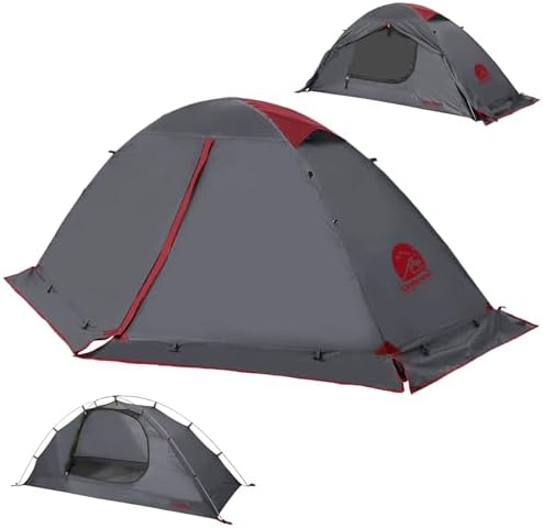 1/2 Person 4 Season Backpacking Tent, Lightweight Waterproof Winter Tent