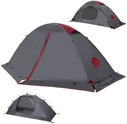 1/2 Person 4 Season Backpacking Tent, Lightweight Waterproof Winter Tent