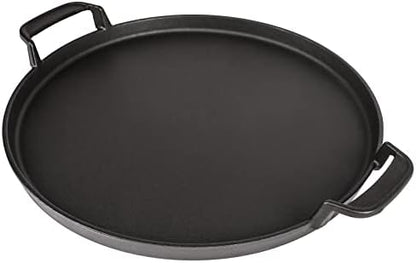 Hisencn 7421 12 Inch Cast Iron Griddle for Weber Original Kettle 22 1/2