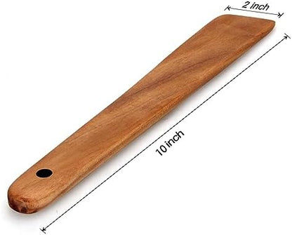 Wooden Spatula for Kitchen Utensil Spurtle Kitchen Tool Teak Wood Spatula