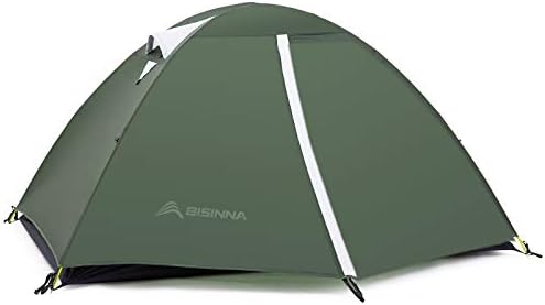 BISINNA 2 Person Camping Lightweight 4.3lbs 20DNylon Backpacking Tent