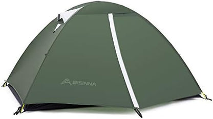 BISINNA 2 Person Camping Lightweight 4.3lbs 20DNylon Backpacking Tent