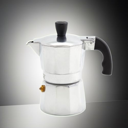 IMUSA USA B120-41V Aluminum Espresso Stovetop Coffeemaker 1-cup, Silver