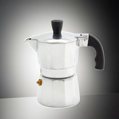 IMUSA USA B120-41V Aluminum Espresso Stovetop Coffeemaker 1-cup, Silver