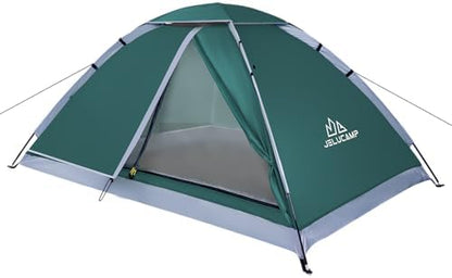 JELUCAMP 1/2/4/6 Person Dome Tents for Camping Lightweight Backpacking Tent