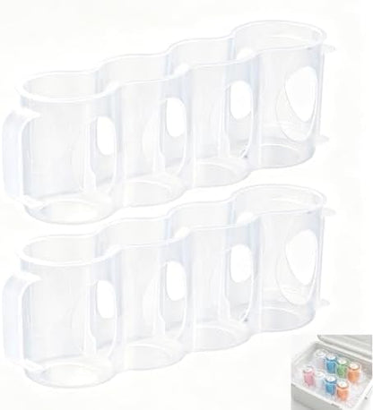 Portable Soda Can Organizer for Cooler, 2 Pack Cooler Can Organizer, 4 Slot