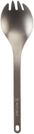 Snow Peak Titanium Spork for Outdoor Use, Portable and Durable, Titanium