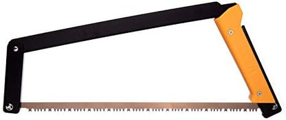 AGAWA - BOREAL21-21 Inch Folding Saw with All-Purpose Saw Blade - Camping Gear For Hiking, Fishing, Hunting, Bushcraft & Survival Kit (Black Frame/Yellow Handle)