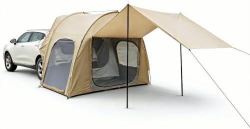 SUV Tailgate Tent Universal 2-3 Person Water-Resistant Easy Setup Camping