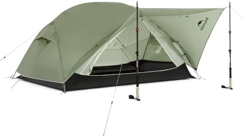 Naturehike Mongar Upgraded 1/2/3 Person Backpacking Tent,Waterproof Lightweight Camping Tent with Footprint