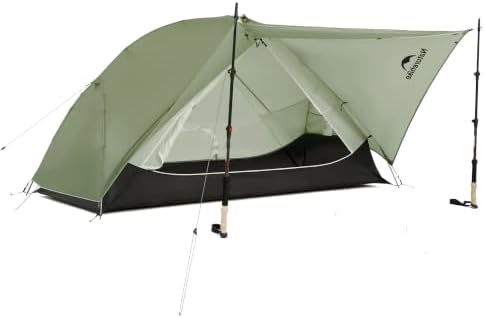 Naturehike Mongar Upgraded 1/2/3 Person Backpacking Tent,Waterproof Lightweight Camping Tent with Footprint