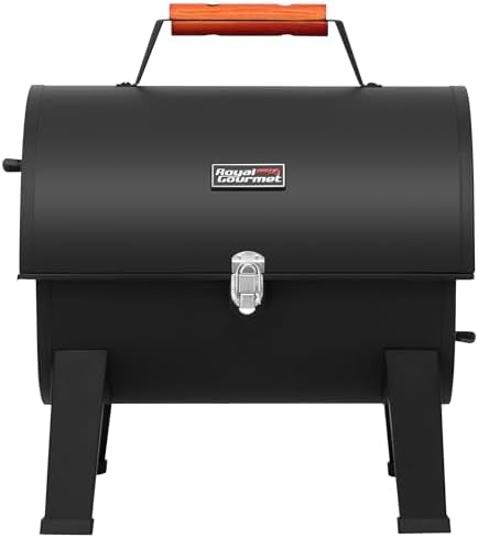 Royal Gourmet CC1619 Portable Charcoal Grill, Convertible Lid-to-Grill Zone
