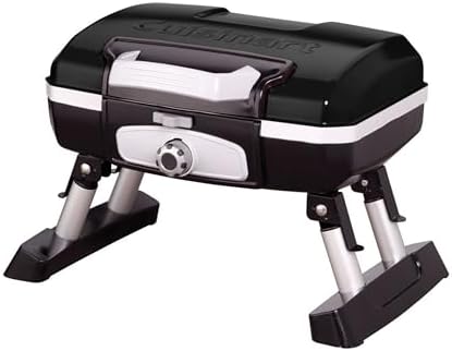Cuisinart Gas Grill, Petite Gourmet, Foldable Design with Handle, 5,500 BTU