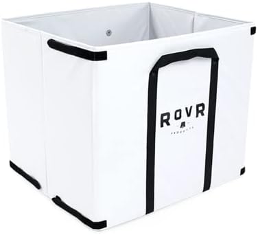 RovR 80 Standard White LandR Bin - Stylish Wagon Bin with Nylon Carrying Straps - Upgrade Your RovR Rollr 80 Wheeled Cooler with The Ultimate Storage Bin