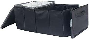 TLH Multi-Compartment Car Trunk Cargo Organizer with Cooler for Picnics, Camping and Tailgating
