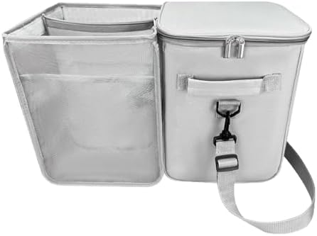 2-in-1 Cooler Organizer Insert for X Large Bogg Bag Accessories, Portable Leak-Proof Ice Chest, Lightweight Mesh Divider Inserts Pouch with 4 Fastener for XL Bog Beach Rubber Tote