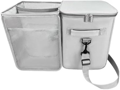 2-in-1 Cooler Organizer Insert for X Large Bogg Bag Accessories, Portable Leak-Proof Ice Chest, Lightweight Mesh Divider Inserts Pouch with 4 Fastener for XL Bog Beach Rubber Tote