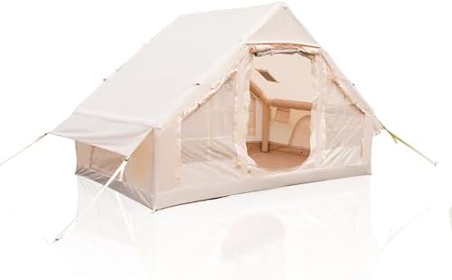 Large Family Cabin Yurt Inflatable Pop Up Waterproof Camping Tent