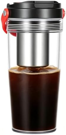 20oz Portable Electric Espresso Maker Travel Mug for Camping, Black