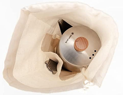 Snow Peak Portable Coffee and Tea Essentials, Stainless Steel, Kettle