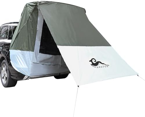 SUV Tailgate Tent with Awning, 2-Person Hatchback Tent for Camping