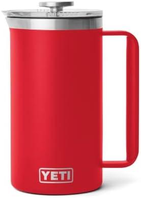 YETI Rambler 34 oz. French Press Coffee Maker, Rescue Red