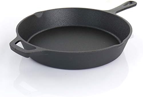MegaChef Assorted Pre-Seasoned OVEN SAFE, Cast Iron Cookware Set, 5 Piece, Black