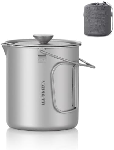 TII ZING Pure Titanium Portable Coffee Press 750ML