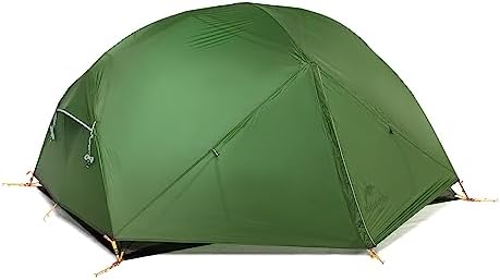 Naturehike Mongar 2 Person Backpacking Tent, 3 Season Ultralight Lightweight 2 Person Tent, Double Layer Free Standing Tents for Camping Hiking Cycling