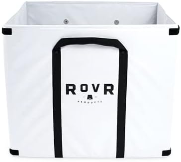 RovR 60 Standard White LandR Bin - Stylish Wagon Bin with Nylon Carrying Straps - Upgrade Your RovR Rollr 60 Wheeled Cooler with The Ultimate Storage Bin
