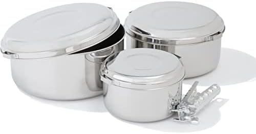 MSR Alpine 4 Stainless Steel Camping Pot Set