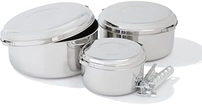 MSR Alpine 4 Stainless Steel Camping Pot Set