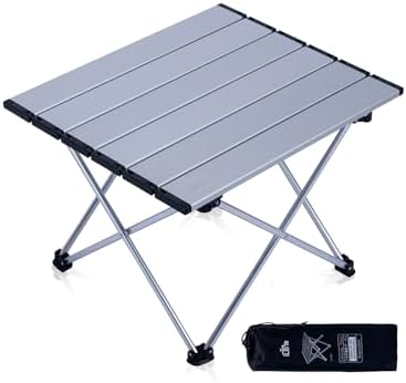 iClimb Ultralight Compact Camping Folding Table (Silver - S)