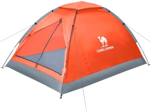 CAMEL CROWN Tents for Camping 2/3/4/5 Person Camping Dome Tent, Waterproof,Spacious, Lightweight Portable Backpacking Tent for Outdoor Camping/Hiking