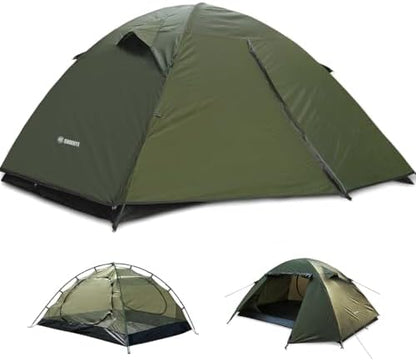 ShinHye Backpacking Tent 2/3/4 Person - Ultralight Dome Portable Tents for Camping Easy Set Up, Outdoor Hiking Waterproof Camp Instant Tent Two Doors Double Layer
