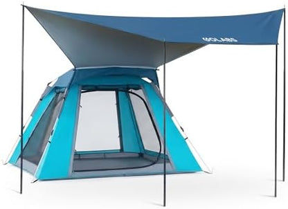 Golabs Pop Up Camping Tent for 2/3 Person, Quick Setup by Pre-Attached Pole