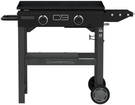 Charbroil 28" Performance Series 2-Burner Propane Gas Griddle with Cart, Black - 463459924