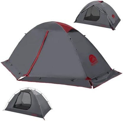 1/2 Person 4 Season Backpacking Tent, Lightweight Waterproof Winter Tent