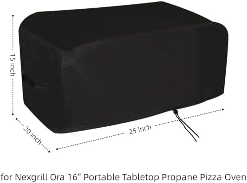 Pizza Oven Cover for Nexgrill Ora 16" Portable Tabletop Propane Pizza Oven